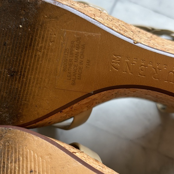 Lauren Ralph Lauren Strappy Leather Cork Wedges (Size 7.5) - Picture 11 of 16